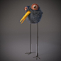 Crappy bird, Joel Sundberg : Personal project.
Had a dream about an giant Bird with long beak that would stalk me around, had to figure him/her out in 3D.