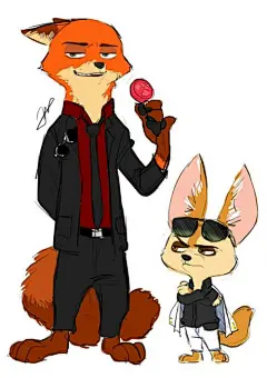#Zootopia# #疯狂动物城# #Nick# #Judy# #迪士尼# #动画# #电影# #3D# #欧美# #同人# #手绘# #人设# #海报#  #Q版#  #经典#