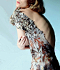 Stunning nuno felted and eco printed dress by Vilte via Etsy.