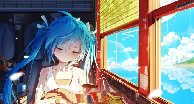了676767初音未来千夜qys3打瞌睡的女生动漫图千夜初音未来