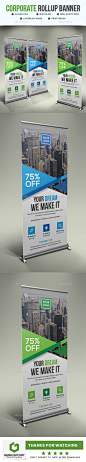 Corporate Roll Up Banner - Signage Print Templates