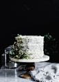 A luxurious Lemon Poppyseed Cake with lemon cream cheese frosting.