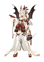 #阴阳师手游##百绘罗衣##妖刀姬# @网易阴阳师手游 @阴阳师手游同人帐 各种挤时间很粗糙的的把两位公举的立绘完成了！朋友说这两个皮肤都特别年味特别喜庆 ​