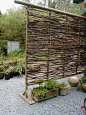 Wattle fencing originated in England   http://www.apartmenttherapy.com/wattle-a-cheap-diy-material-for-the-outdoors-187845: 