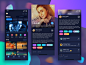 App design for video iphone x app comment user interface tv series movie video app