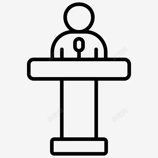 会议演说家公共演讲 icon 图标 标识 标志 UI图标 设计图片 免费下载 页面网页 平面电商 创意素材-花瓣网