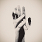 FFFFOUND! | DOUBLE EXPOSURE PORTRAITS on the Behance Network #hands