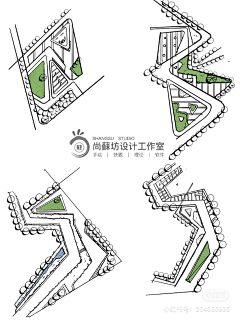 言西2183采集到手绘-景观