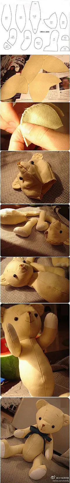  拼布  泰迪熊