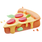 披萨切片 3D 图标