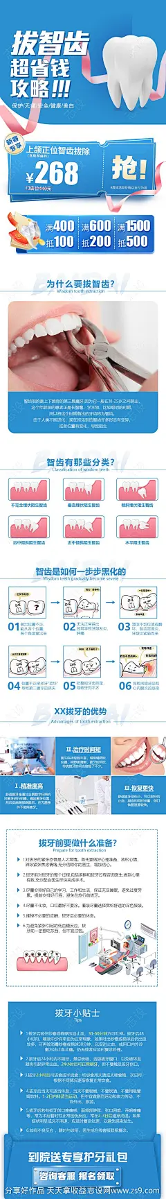 智齿拔除海报长图-源文件-志设网-zs9.com