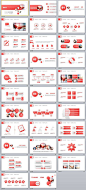 31+ Red lowpoly Business PowerPoint Template