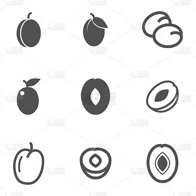 李子图标图片_其他图片图片素材-花瓣网