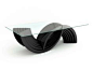 Rectangular wood and glass table NOVA By Prieto Studio