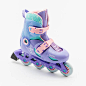 迪卡侬溜冰鞋限定设计儿童初学者轮滑鞋女童滑冰滑轮鞋旱冰鞋IVS3