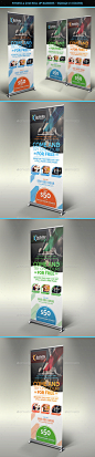 Fitness & Gym - Roll Up Banners Signage - Signage Print Templates