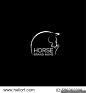 Horse vector logo design template