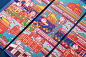 Taipei Metro / Year of the Monkey Commemorative Tickets : To celebrate the 20th anniversary of the Taipei Metro system, this One-day Pass Ticket design features 20 unique city images, in which 20 Taiwan macaque monkeys are looking for celestial peaches. I