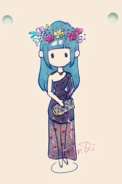 Fashion diary 手账简笔画 
#手绘##简笔画##时尚插画# 
工具:马克笔 樱花针管笔 
By: 岩启Mango 
曾用名：Yanqi