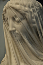 《蒙面纱的处女》（The Veiled Virgin）（局部图），作者Giovanni Strazza。 #采集大赛#