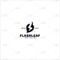 leaf with initial letter s logo design template