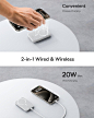 Amazon.com: Baseus 6000mah Magnetic Portable Charger Compact PD 20W USB C Fast Charging Power Bank White & Black : 手机和配件