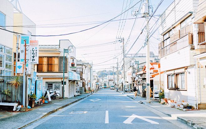 日本街道 街景 清新风景 城市