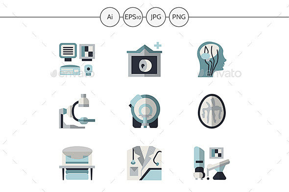 医学研究简单的蓝色和黑色平面矢量图标——人造物体对象Medical Research Simple Blue and Black Flat ...
