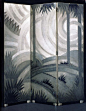 JEAN DUNAND, Torn Lacquer Screen (c.1923). / Delorenzo Gallery: 