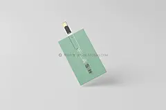 15款横向USB优盘存储器名片卡片设计展示贴图psd样机模板 USB Flash Drive Business Card Mockup插图7