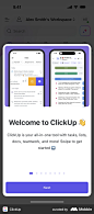ClickUp screen