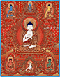 大日如来佛|五方佛[000638]_中国唐卡网