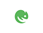 Hand + Chameleon Logo Design #Logo# #变色龙# #手# #负空间# #图形#