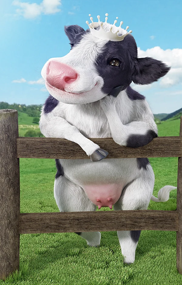 CG Cow-花瓣网