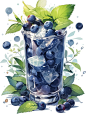 蓝莓自由，清凉口渴