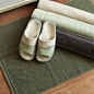 纯棉 地巾 地垫 防滑垫 加厚加大 吸水 地垫 纯色