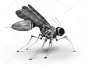网络蚊子-robotick 3d 昆虫宏