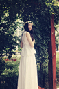 原创lisa yu Vintage古着复古连衣裙纯棉蕾丝超长方领仙女裙套装-淘宝网