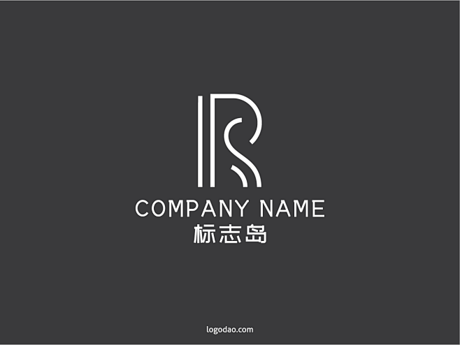 rs字母创意标志LOGO设计免费下载