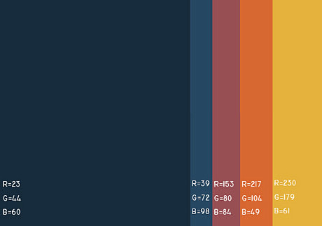 RGB色值-配色-模板-视觉中国下吧