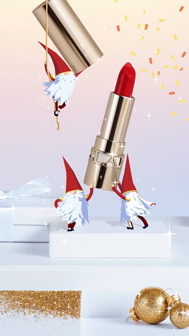 A red lip never goes...