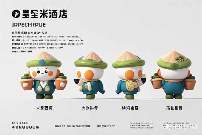 灵山县星象米酒坊 IP 吉祥物设计要求：...