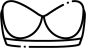 无肩带抹胸简笔画图标透明png