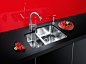 BLANCO ROOMSETS : A series of modern kitchen roomsets built, shot and retouched by Lux. For Blanco.