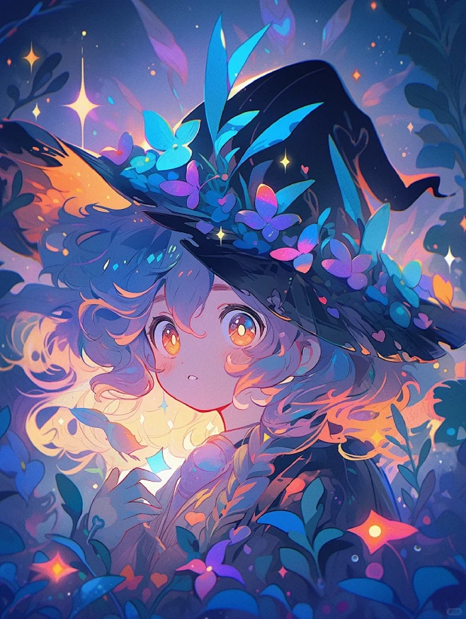 光与魔法少女丨附midjourney咒语