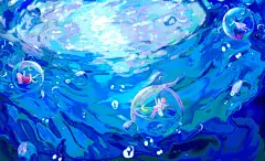 原创-漂浮的水晶球