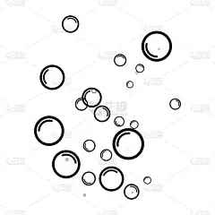 气泡水矢量插图