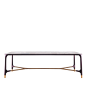 Elisee Rectangular table with Marble Top - Shop Ulivi Salotti online at Artemest