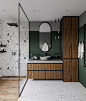 Wood house : ✨Wood house ✔️Душова ✔️Площа 10м.кв.✔️Рік проекту 2021 рУмивальник з натурального каменю (під замовлення)Дзеркало @liberta.ua Diano 550x950Душова перегородка Liberta Juventus 1600x2700Плитка на підлозі дерево Tubadzin wood grain red str 1498x