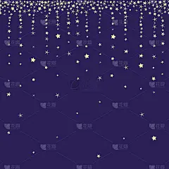 星尘和星雨矢量无缝矢量。流星。